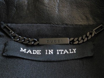 GUCCI (Made in Italy) skórzany płaszcz IT46 (NOWY)