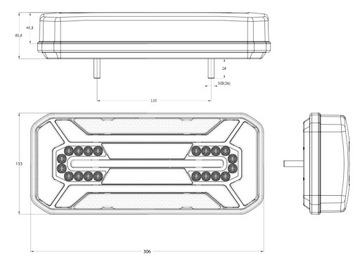 КОМБИНИРОВАННЫЙ ЗАДНИЙ ФОНАРЬ 12/24В LED WAŚ W185