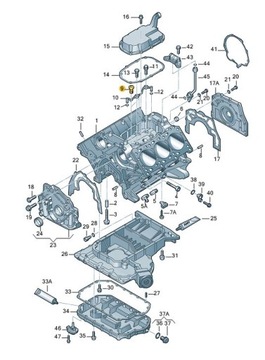 КЛАПАН ВОЗВРАТА ДАВЛЕНИЯ МАСЛА VW AUDI ORIGINAL Дилерский центр 059103175F