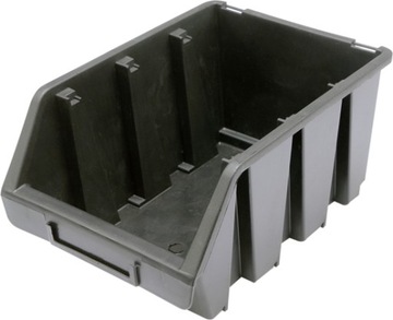 POJEMNIK MAGAZYNOWY CZARNY KUWETA M 170x240x126mm