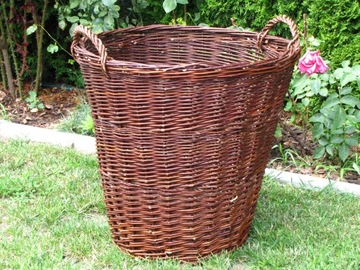 Kosz gospodarczy, na liście owoce drewno 50cm DUŻY