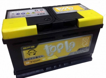 Akumulator 80AH/760A P+ TOPLA EFB START/STOP TAB