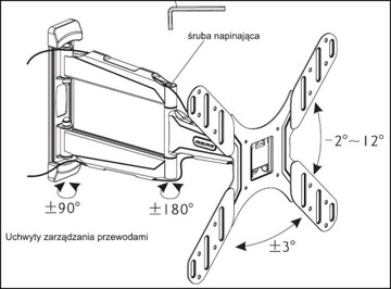 Держатель LCD/LED 32-47 VESA 400x400, кронштейн 52см SUPER