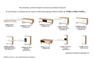 P/PRI6 КОМОД КОМОДНЫЙ, белый, ДУБ Ривьера, 107 см