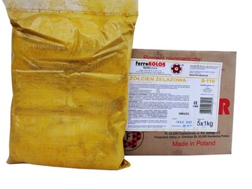 BARWNIK FARBA PIGMENT DO BETONU -ŻÓŁTY - 5KG
