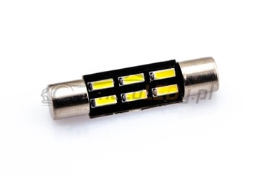 żarówka LED T6.3 12V 1.2W CANBUS 28mm