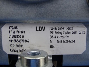 LDV MAXUS @ PODUSZKA AIRBAG KIEROWCY