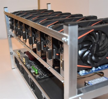 КОРПУС Рама для майнинга криптовалюты 8GPU 4PSU ME8B