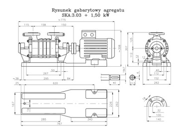 Трехступенчатый гидрофорный насос SKA 3.03 EZ1 H-V