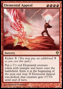 Elemental Appeal - 7/1, haste, trample @@@@@