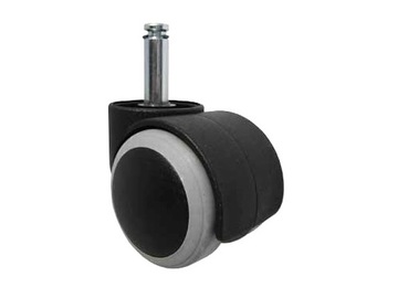 Kółko gumowane do fotela biurowego 50 trzpień bolec 10mm 10 kółka gumowe