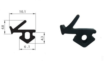 Уплотнитель оконный EPDM S-835X VEKA