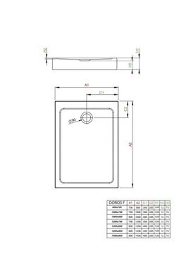 Душевой поддон Radaway DOROS F Compact 120x70