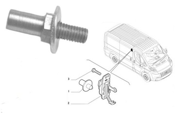 КРЮЧОК ДЛЯ ЗАМКА БОКОВОЙ ДВЕРИ DUCATO JUMPER BOXER 06