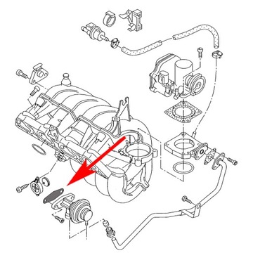 607 Заглушка EGR Seat VW AHW AKQ 1.4 16V 75KM