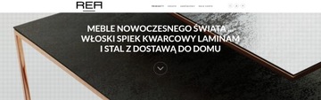 Stolik REA 120x80x40 włoski spiek kwarcowy LAMINAM