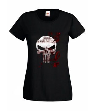 M KOSZULKA DAMSKA Punisher LOGO CZASZKA WZORY