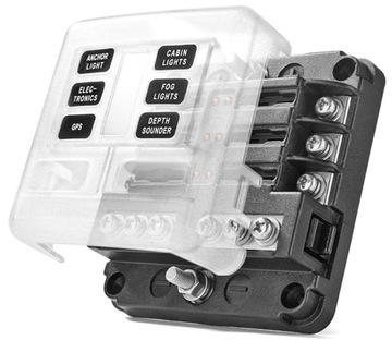 SKRZYNKA OPRAWA GNIAZDO BEZPIECZNIKOW GB-6 LED