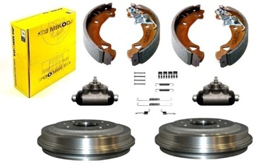 bębny szczęki cylinderki FIAT UNO 1993-2000 kpl