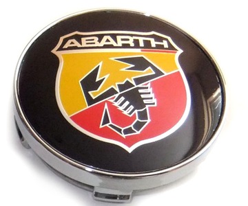 ABARTH FIAT Zaślepka Felg Dekielek Kapsel 60mm