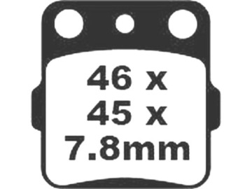 ПЕРЕДНИЕ КОЛОДКИ YAMAHA YFM 660 350 400 RAPTOR GRIZZLY