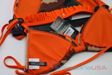 Body Rage Strój Kąpielowy moro bikini stanik plaża