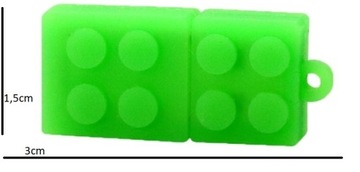 USB-НАКОПИТЕЛЬ LEGO BLOCKS GREEN FUN, 8 ГБ