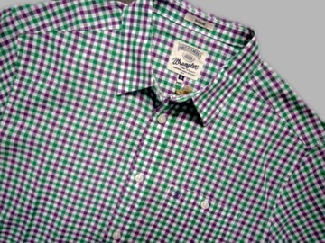 WRANGLER MĘSKA KOSZULA KRATKA Regular Fit M
