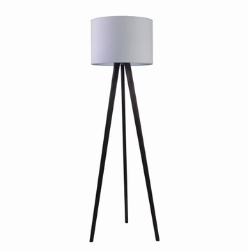 WYSOKA LAMPA STOJĄCA PODŁOGOWA TRÓJNÓG DREWNIANA DO SALONU POKOJU LED 175CM