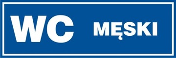 WC męski 10x30 płyta PCV