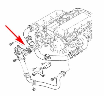 034 Заглушка EGR FORD 2.0 TDCi TDDi EGR в задней части двигателя