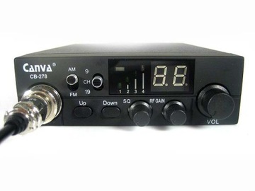 SUPER CB RADIO CANVA 278 + БЕСПЛАТНАЯ ВИЛКА, ГАРАНТИЯ!