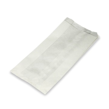 Torebka fałdowa biała papierowa12x5x25B 1000szt