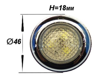 SVĚTLO KONTURA LED 3 SMD 12V 24V SILNÝ