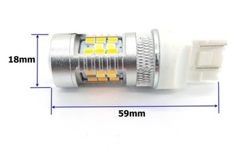W21/5W Светодиод двухцветный 7443 10В-24В CANBUS 2000лм