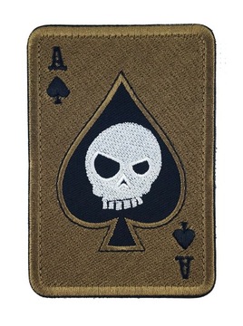 Naszywka na rzep Karta śmierci MORALE PATCH AS PIK