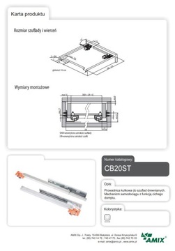 НАПРАВЛЯЮЩИЕ ДЛЯ ДЕРЕВЯННЫХ ЯЩИКОВ L-300 AMIX CB20ST