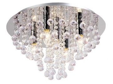 фото ориг. №10, Lantern shade crystalline round crystal london chrome 5xe14+ light bulb