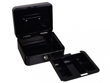 БОЛЬШОЙ МЕТАЛЛИЧЕСКИЙ КАССЕТНЫЙ СЕЙФ ДЛЯ ДЕНЕГ С КАССЕТОЙ КЛЮЧЕЙ