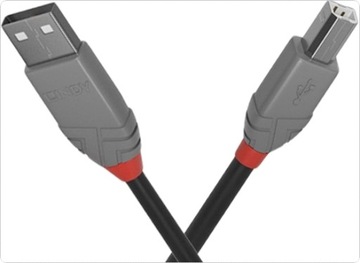 Kabel USB 2.0 A-B 3m do Drukarki DAC Lindy 36674