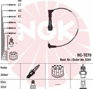 PRZEWODY NGK RC-TE79 5381