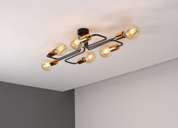 LOFT DESIGN VEKEN 6 LED ПОТОЛОЧНЫЙ СВЕТИЛЬНИК от EMIBIG