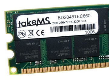 takeMS BD2048TEC860 2 ГБ, 400 МГц, DDR, 184-контактный ECC