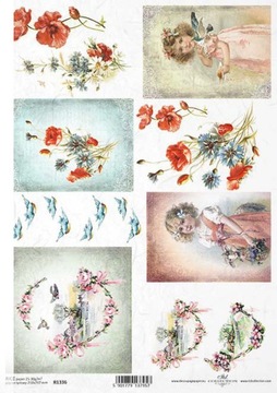 Papier Decoupage ryżowy R1336