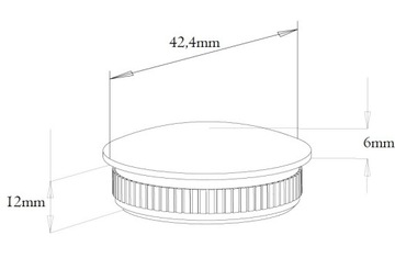 Zaślepka wypukła wbijana w rurę 42,4x2 mm POLER