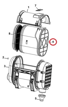 FILTR POWIETRZA JCB 457 32/925752 ZAMIENNIK SL82014