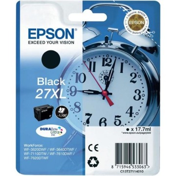 Tusz org. Epson 27XL BK T2711 WF3620 WF3640 WF7110