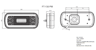 LAMPA TYŁ LED LEDOWA PRZYCZEPKA LAWETA BUS DIODA