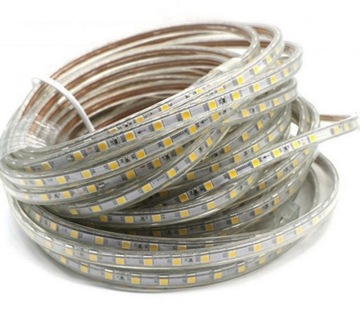 Светодиодная лента змейка 230В 60LED/м ХОЛОДНАЯ 100М + БЛОК ПИТАНИЯ