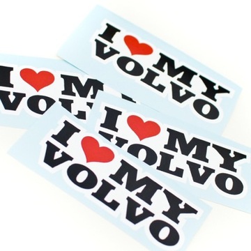 Naklejka sticker I LOVE MY VOLVO